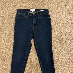 Frame Le High Skinny dark wash